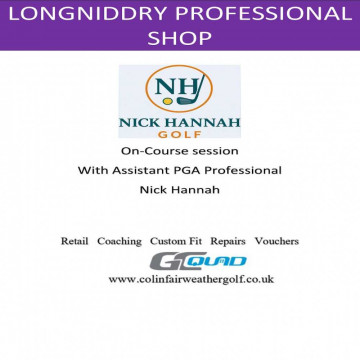 Image for 2 Hour Course Management lesson With PGA Assistant Professional Nick Hannah
