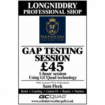 Image for 1 hour Gap Testing Session With PGA Assistant Professional Sam Fleck