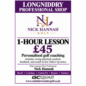 Image for 1 Hour Lesson With PGA Assistant Professional Nick Hannah