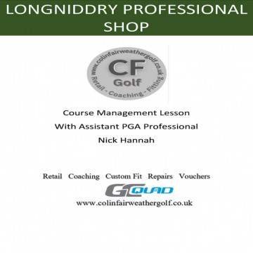 Image for Course Management Lesson with PGA assistant Nick Hannah