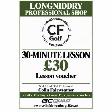 Image for 30 Minute lesson With Head PGA Professional Colin Fairweather