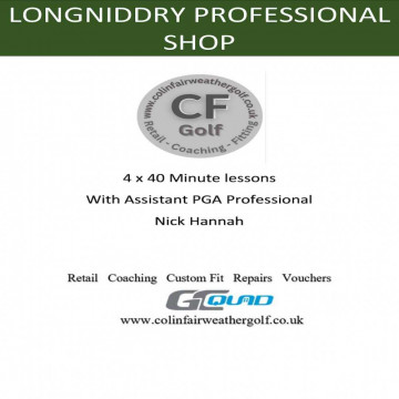 Image for 4 x 40 minute package with PGA assistant Nick Hannah