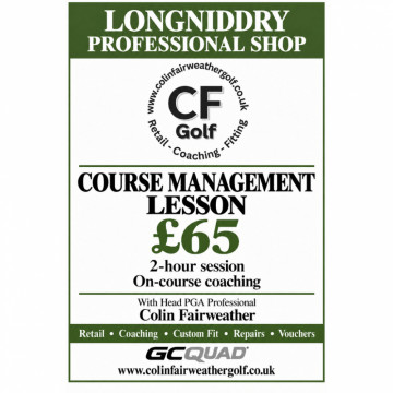 Image for 2 Hour Course Management lesson With PGA Head Professional Colin Fairweather