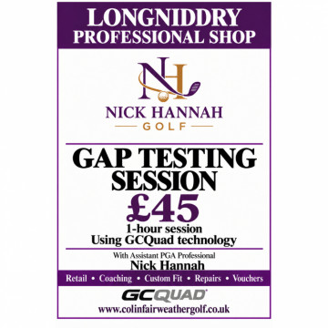 Image for 1 hour Gap Testing Session With PGA Assistant Professional Nick Hannah