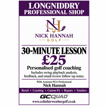 Image for 30 Minute lesson With PGA Assistant Nick Hannah