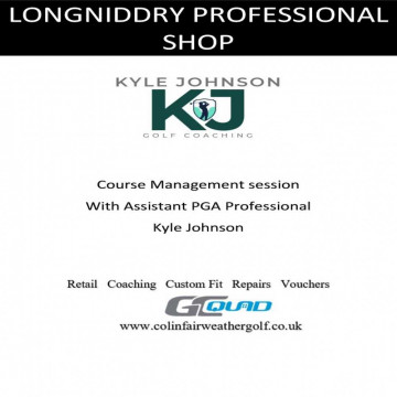 Image for 2 Hour Course Management lesson With PGA Assistant Professional Kyle Johnson