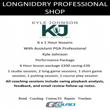 Image for 6 Hour Performance Package with PGA Assistant Professional Kyle Johnson