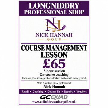 Image for 2 Hour Course Management lesson With PGA Assistant Professional Nick Hannah