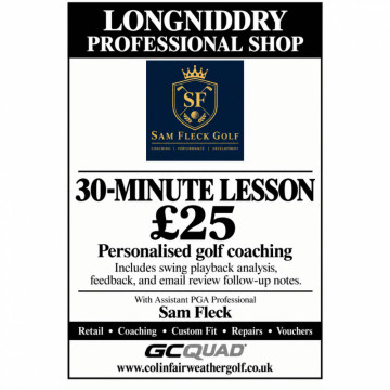 Image for 30 Minute lesson With PGA Assistant Sam Fleck
